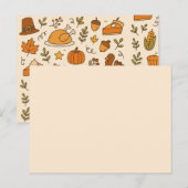 Modèle sans couture de doodles de Thanksgiving (Devant / Derrière)