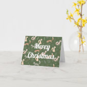 Modèle sans couture de renard d'hiver avec branche (Fleur jaune)