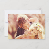 MODÈLE Script Simple Gold Minimal Photo Mariage (Dos)