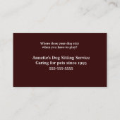 Modèle se reposant de carte de visite de (Dos)