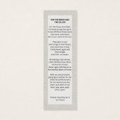 Modèle Signet funéraire (Dos)