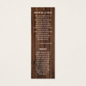 Modèle Signet funéraire (Dos)