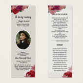 Modèle Signet funéraire (Devant & derrière)