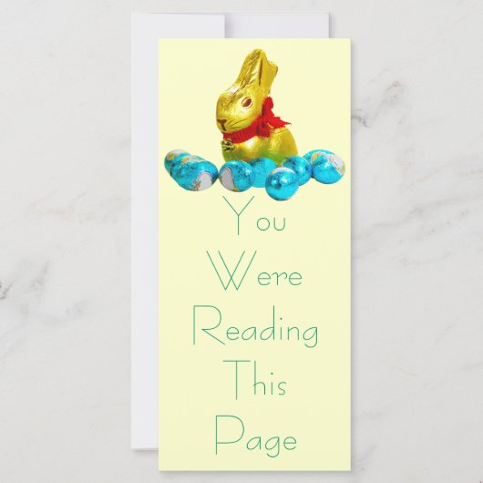 Modèle Signet lapin et oeufs (Devant)