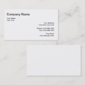 Modèle simple de carte de visite (Devant / Derrière)