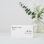 Modèle simple de carte de visite (Debout devant)