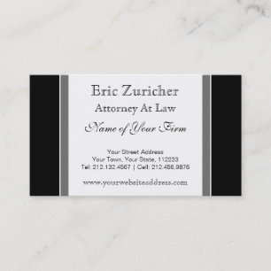 Modèle simple de carte de visite d'avocat