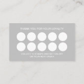 Modèle simple de carte de visite de fidélité 10 ti (Dos)