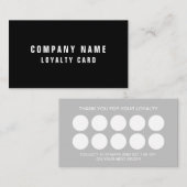 Modèle simple de carte de visite de fidélité 10 ti (Devant / Derrière)