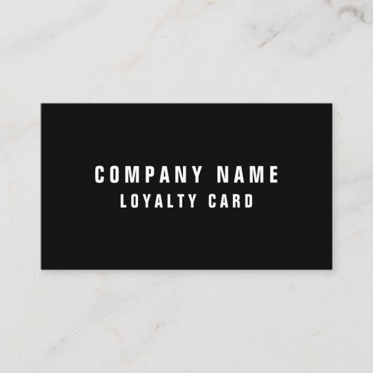 Modèle simple de carte de visite de fidélité 10 ti (Devant)