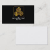 Modèle simple de carte de visite de logo (Devant / Derrière)
