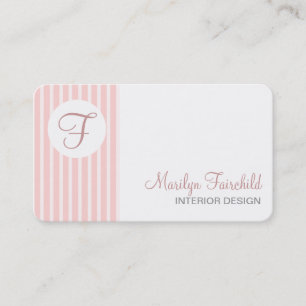 Modèle simple de carte de visite de monogramme de