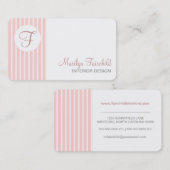 Modèle simple de carte de visite de monogramme de (Devant / Derrière)