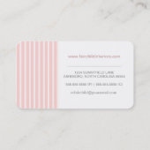 Modèle simple de carte de visite de monogramme de (Dos)