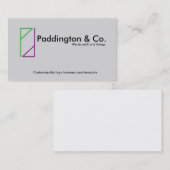 Modèle simple de carte de visite Logo (Devant / Derrière)