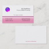 Modèle simple de carte de visite ! logo de W (Devant / Derrière)