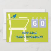 Modèle simple invitation tournoi de tennis (Devant)