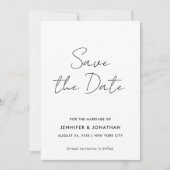 Modèle simple moderne de script noir et blanc (Devant)