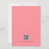 Modèle simple moderne manuscrit rose poudré (Dos)