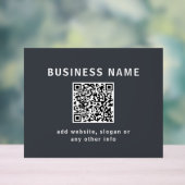 Modèle simple pour votre code QR | Gris charbon (Neutre)