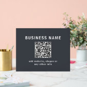 Modèle simple pour votre code QR | Gris foncé (Mariage)