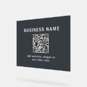 Modèle simple pour votre code QR | Gris foncé (Angle)