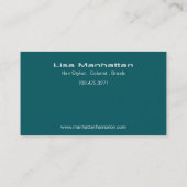 Modèle sophistiqué de carte de visite de ruban (Dos)