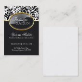 Modèle sophistiqué de carte de visite de salon (Devant / Derrière)