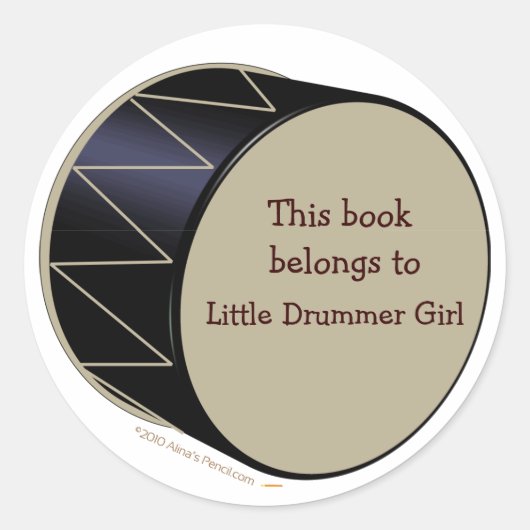 Modèle Sticker Personnalisable Bass Drum Boplate (Devant)