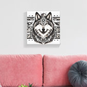 Modèle Sud-Ouest Wolf Visage toile Imprimer (Insitu(Salon))