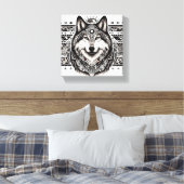 Modèle Sud-Ouest Wolf Visage toile Imprimer (Insitu(Chambre))