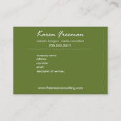 Modèle suprême de carte de visite de Paisley (Dos)