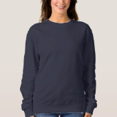 Modèle Sweatshirt bleu de base de la marine fémini (Devant)