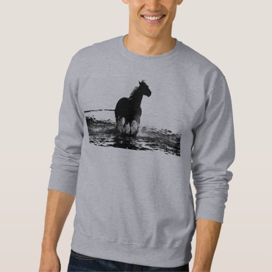Modèle Sweatshirt gris de base Mens Ajouter votre (Devant)