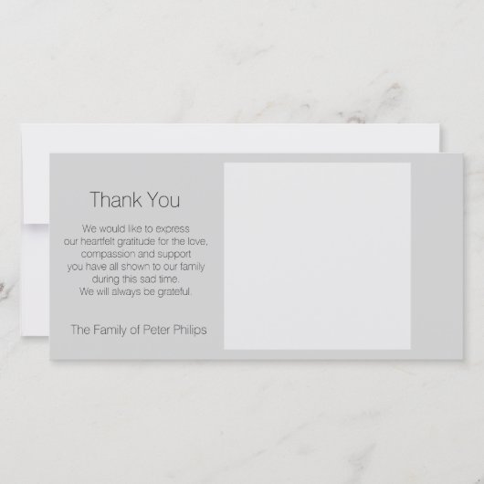 Modèle Sympathie Merci Ajouter une image préférée (Devant)