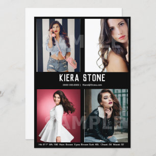 Modèle temporaire de noir de carte d'élém. de