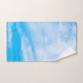 Modèle tendance nature ciel bleu nuages blancs (Serviette à main)