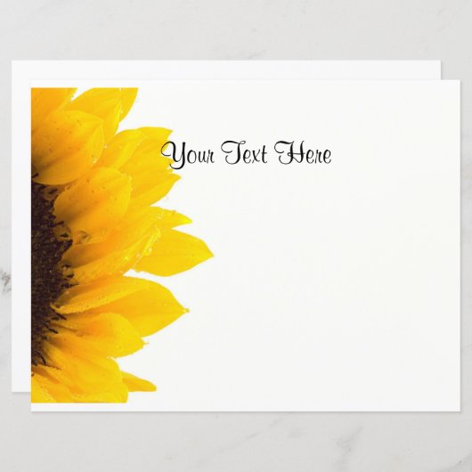 Modèle tournesol (Devant / Derrière)