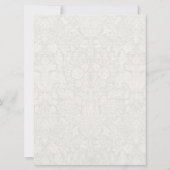 Modèle traditionnel Faire-part de mariage blanc (Dos)