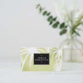 Modèle tropical de carte de visite de concepteur (Debout devant)