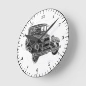 Modèle Une horloge murale chromée (Angle)