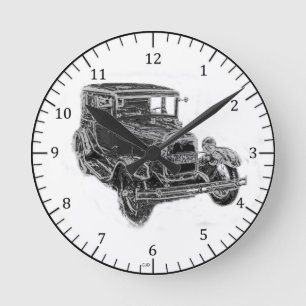 Modèle Une horloge murale chromée