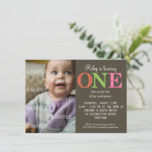 Modelé une invitation de fête d'anniversaire (Debout devant)