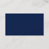 Modèle unilatéral de carte de visite de marine (Dos)