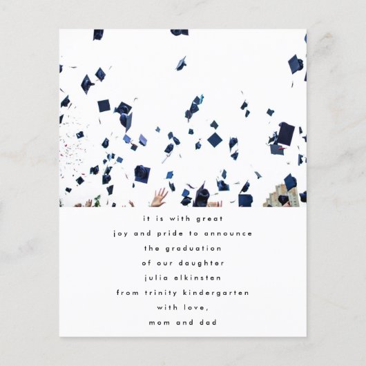 Modèle Unique Photo Remise de Diplôme de Maternell (Dos)