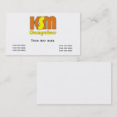 Modèle unique spécial de carte de visite du logo (Devant / Derrière)