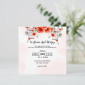 Modèle vectoriel de conception de carte faire-part (Debout devant)