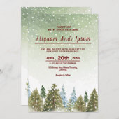 Modèle vectoriel de la carte d'invitation de maria (Devant / Derrière)