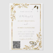 Modèle Vellum Or Code QR (Recto)