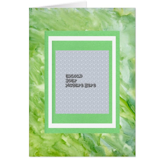 Modèle vert d'album d'image d'abrégé sur aquarelle (Devant)